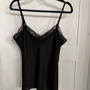 Say What? Black Lace Camisole Top
